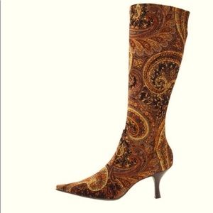 Vintage floral boots